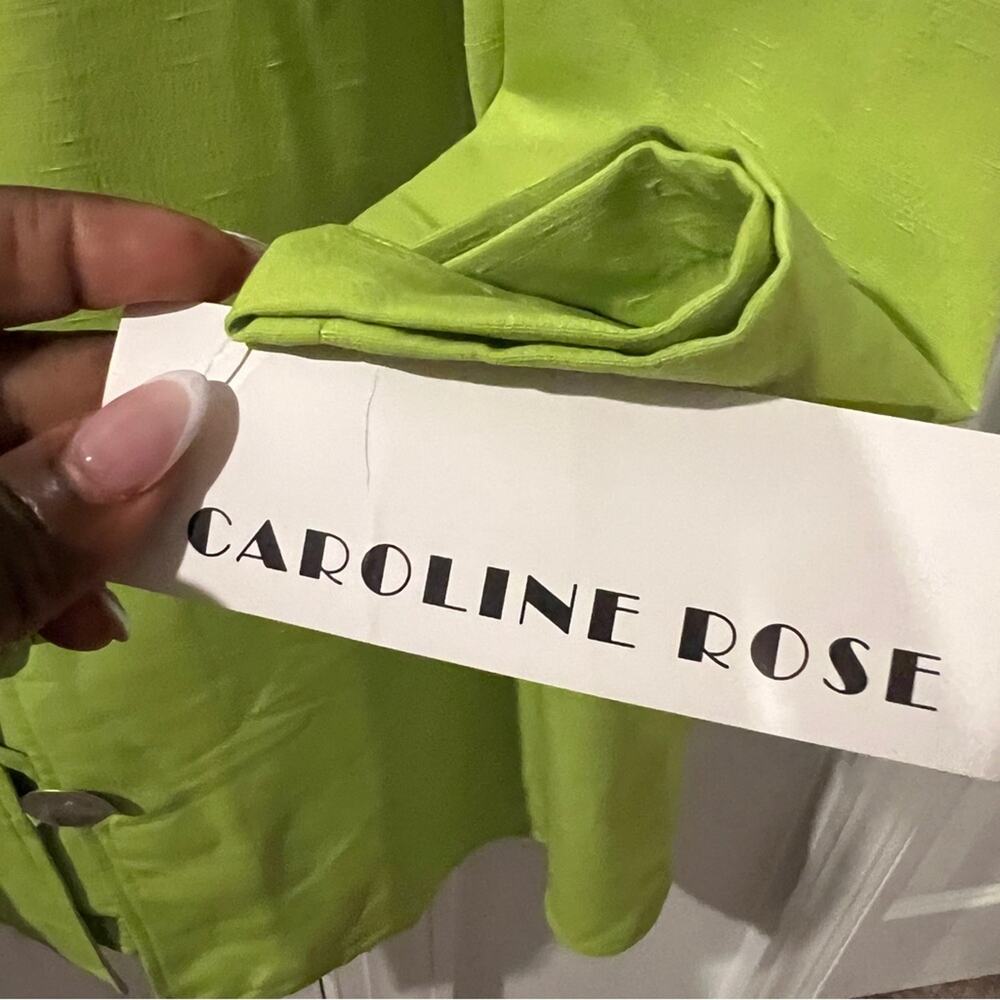 NWT $500 Caroline Rose 2Pc Button-Up Jacket and Vest - Picture 6 of 9